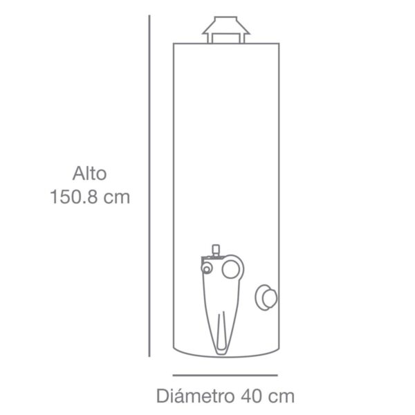 Termotanque de Acumulación a Gas 114L GN - Tipo A - Image 7