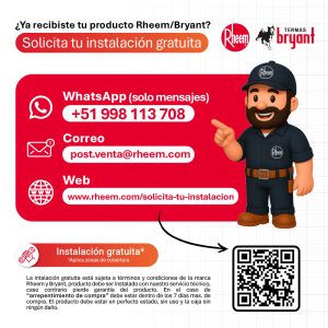 Programa la instalación de tu producto Rheem o Bryant