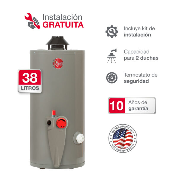 Termotanque de Acumulación a Gas 38L - Tipo A - Image 2
