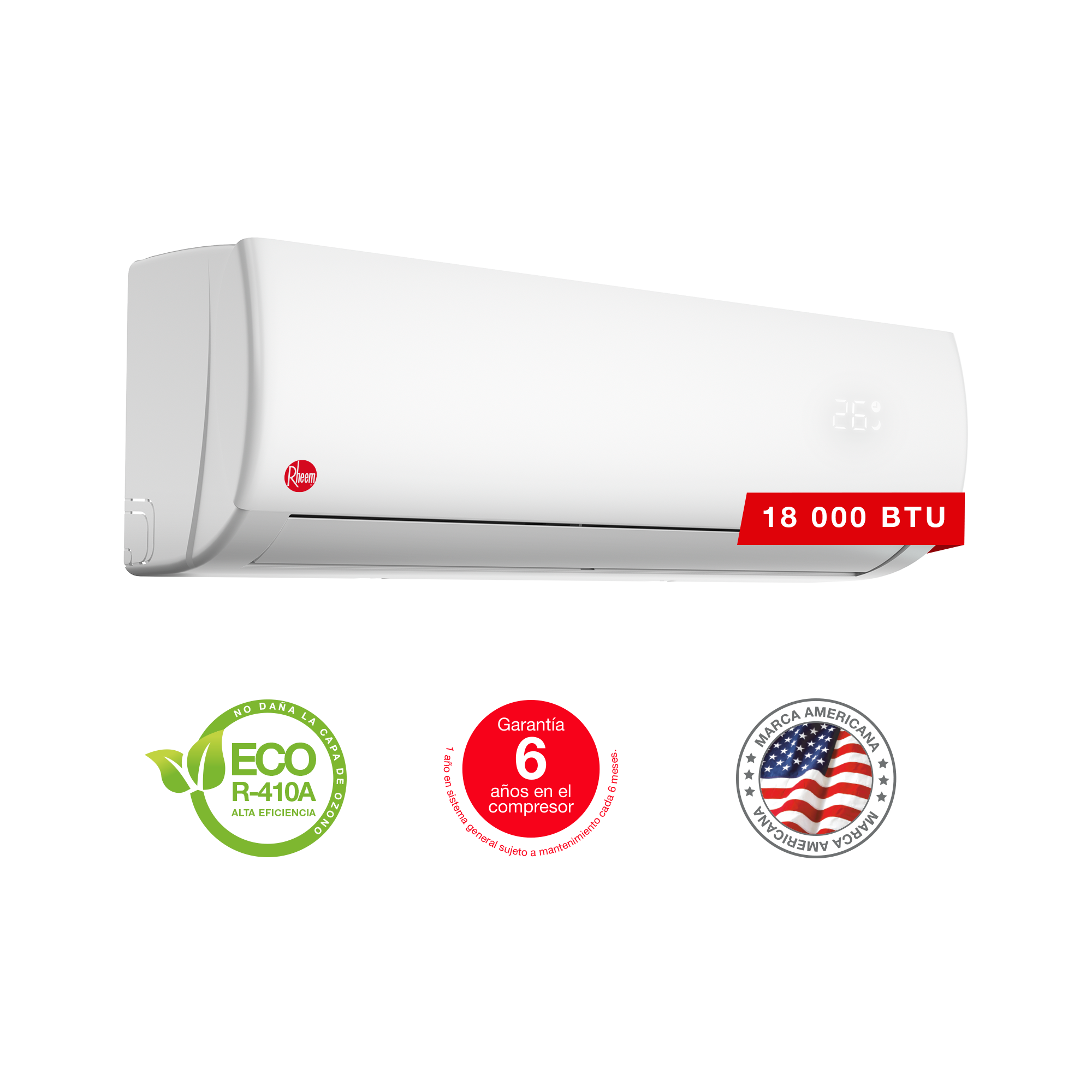 Mini Split RHEEM ON/OFF 12.000 BTU/HR - Image 2