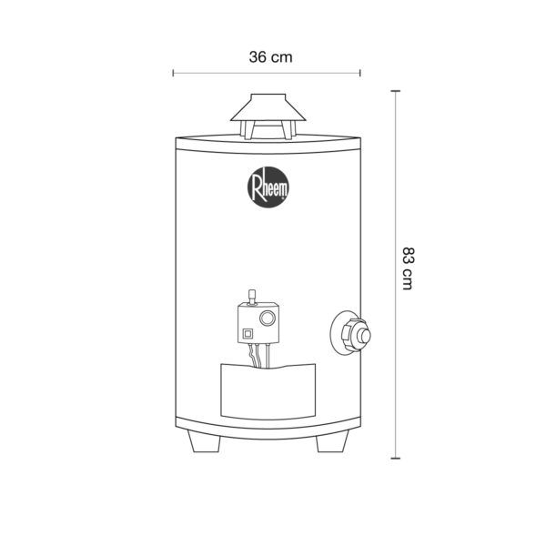 Termotanque de Acumulación a Gas 38L - Tipo A - Image 3