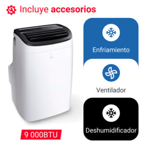 AIRE ACONDICIONADO PORTÁTIL 9KBTU RHEEM (Solo Frio)