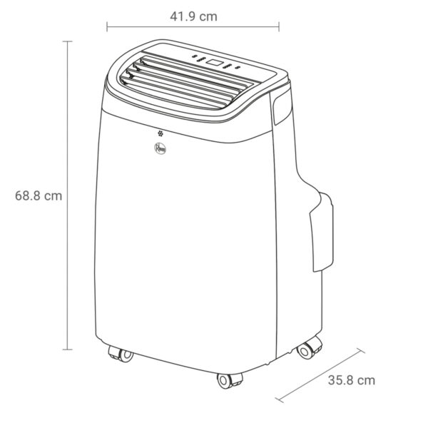 AIRE ACONDICIONADO PORTÁTIL 9KBTU RHEEM (Solo Frio) - Image 6