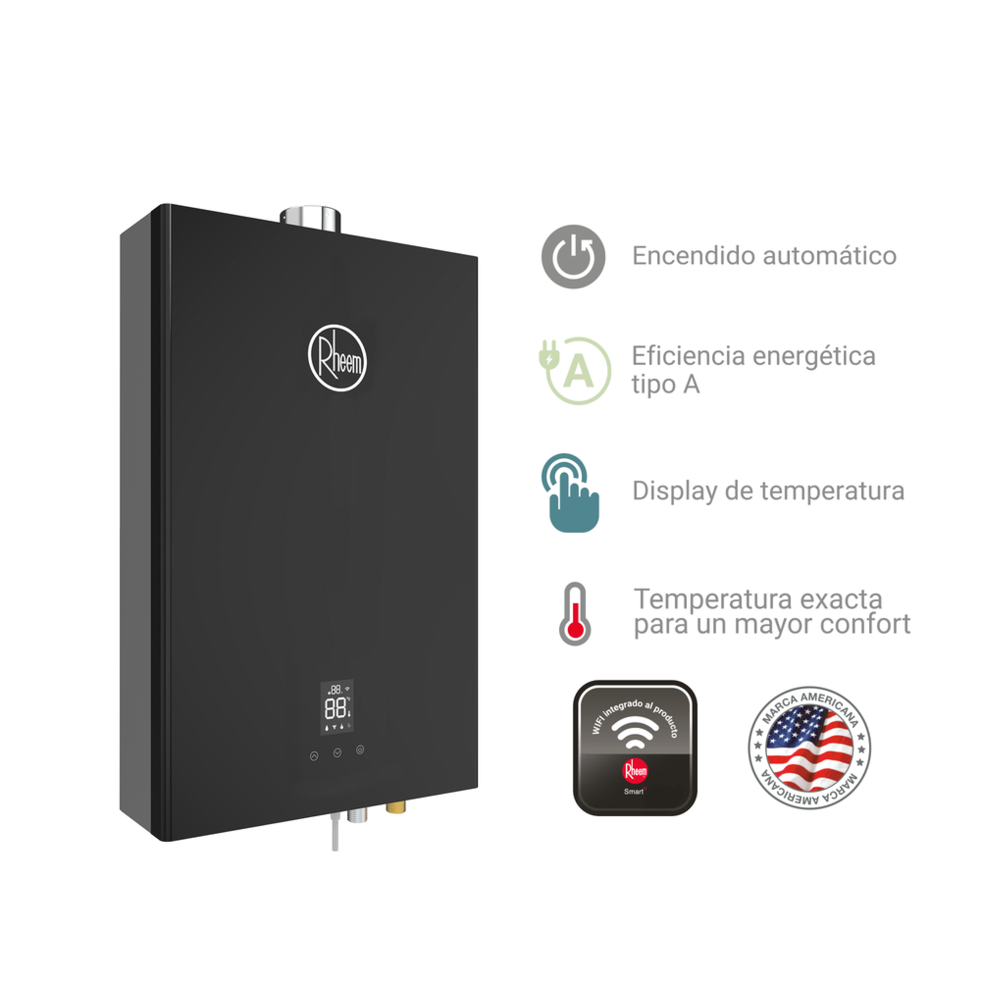 Terma a gas Tiro Forzado WIFI 18L GLP - Image 2