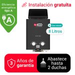 Terma a gas natural 8 litros Rheem