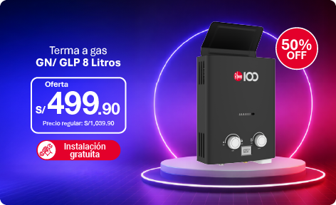Terma a gas 8 Litros rheem en descuento