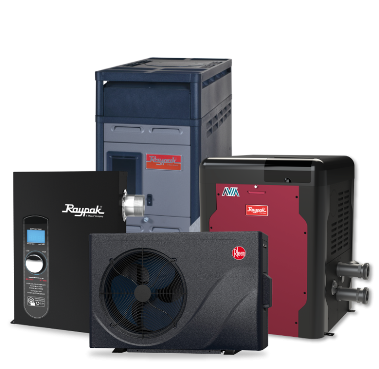 Productos para calentamiento de piscinas marca Rheem