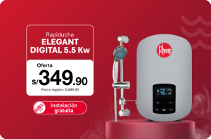 Oferta por Rheem Day en rapiducha Elegant Digital 5.5kw
