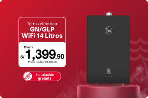 La terma a gas WiFi Rheem de 10 litros es la opción perfecta para quienes buscan eficiencia, conectividad y comodidad. Compatible con gas natural (GN) y gas licuado de petróleo (GLP), este modelo te permite controlar la temperatura desde tu smartphone gracias a su tecnología WiFi. Ideal para hogares modernos, ofrece agua caliente continua y segura. ¡Aprovecha nuestra promoción especial con instalación gratuita y precio rebajado por tiempo limitado!